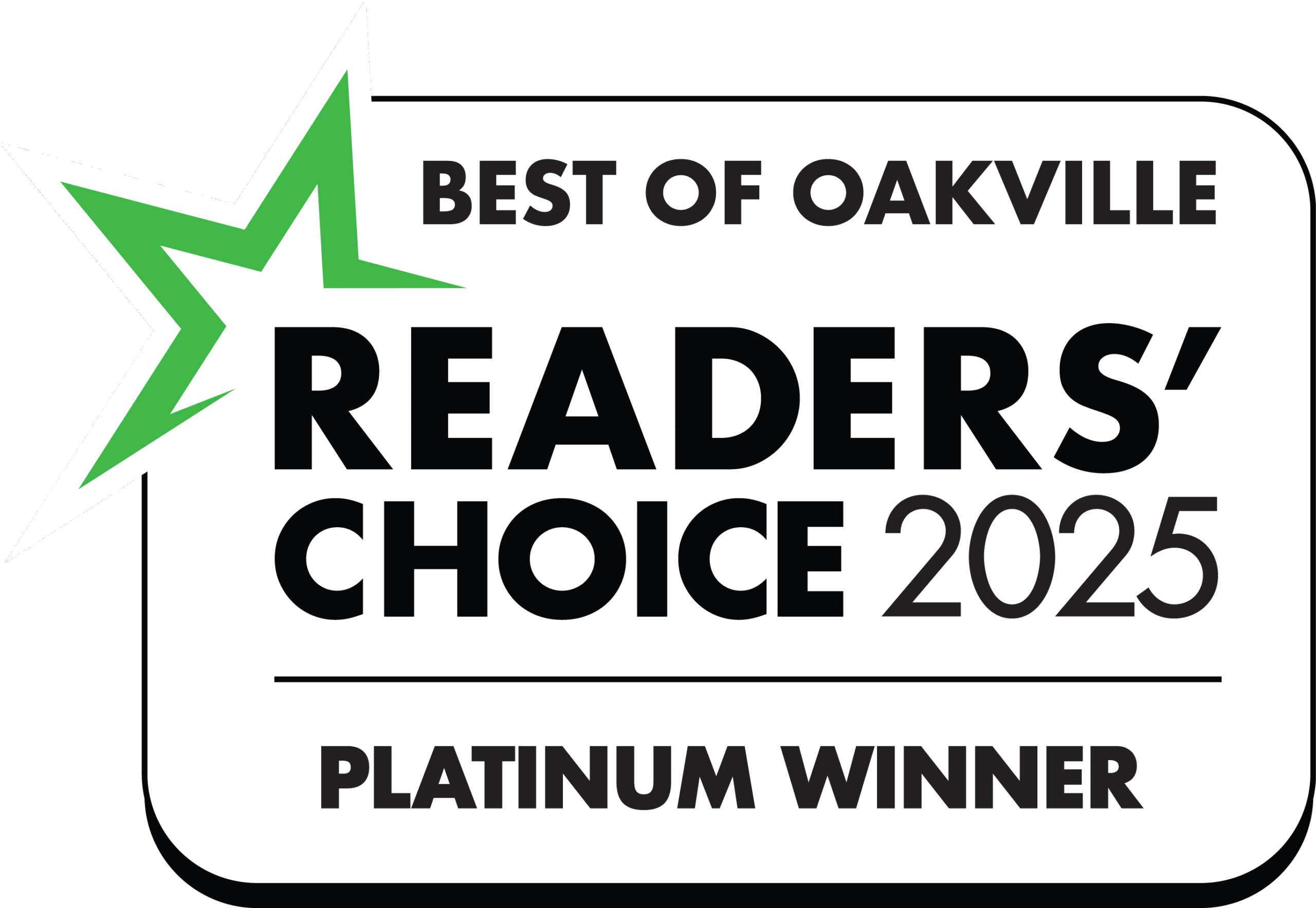 Best of Oakville 2025 - Platinum Winner for Pharmacy